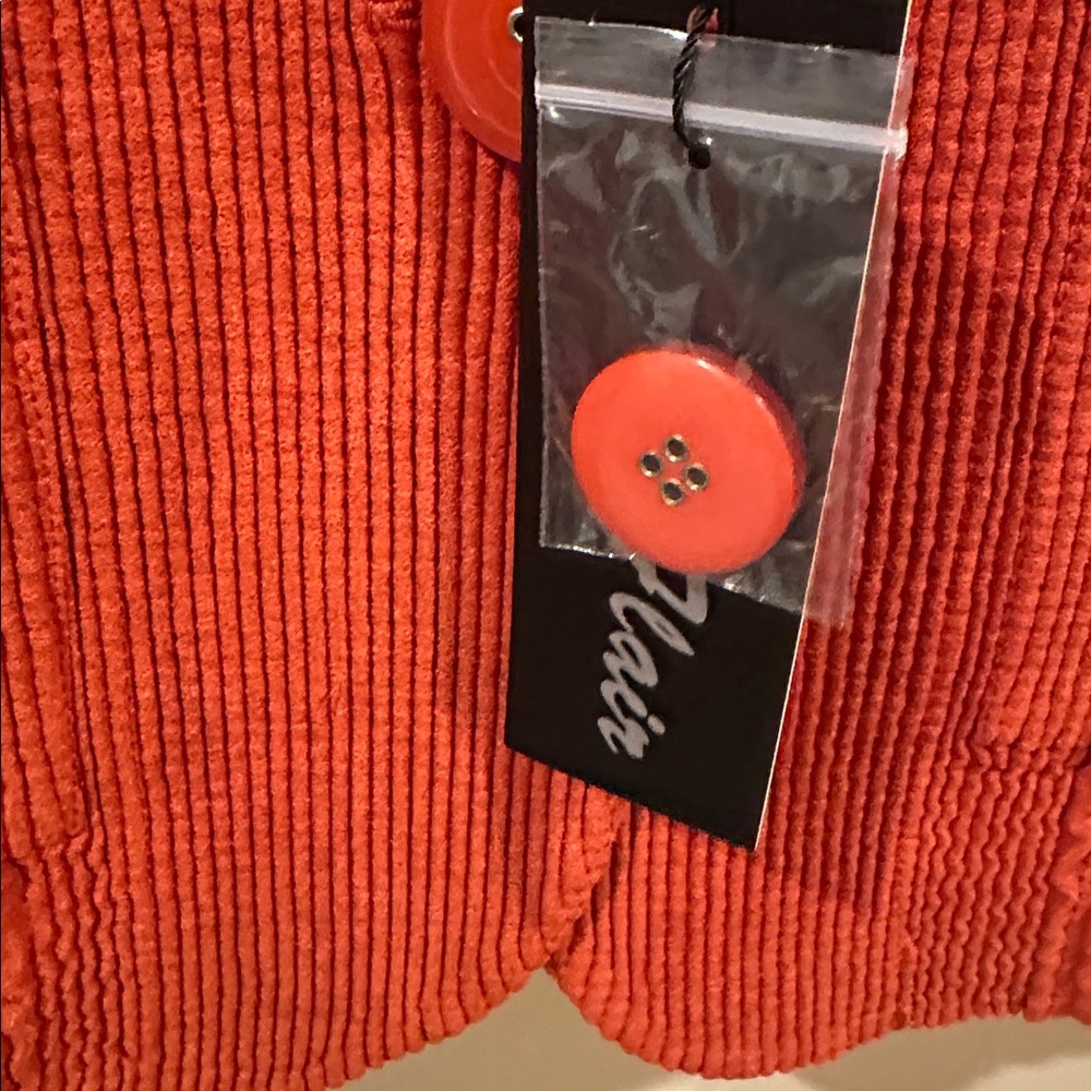 Women's Vibrant Orange Blazer NWT - Picture 5 of 6